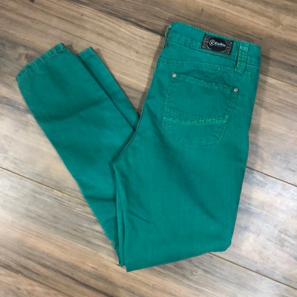 Rewash Denim - Rewash  sz 11 green skinny jeans